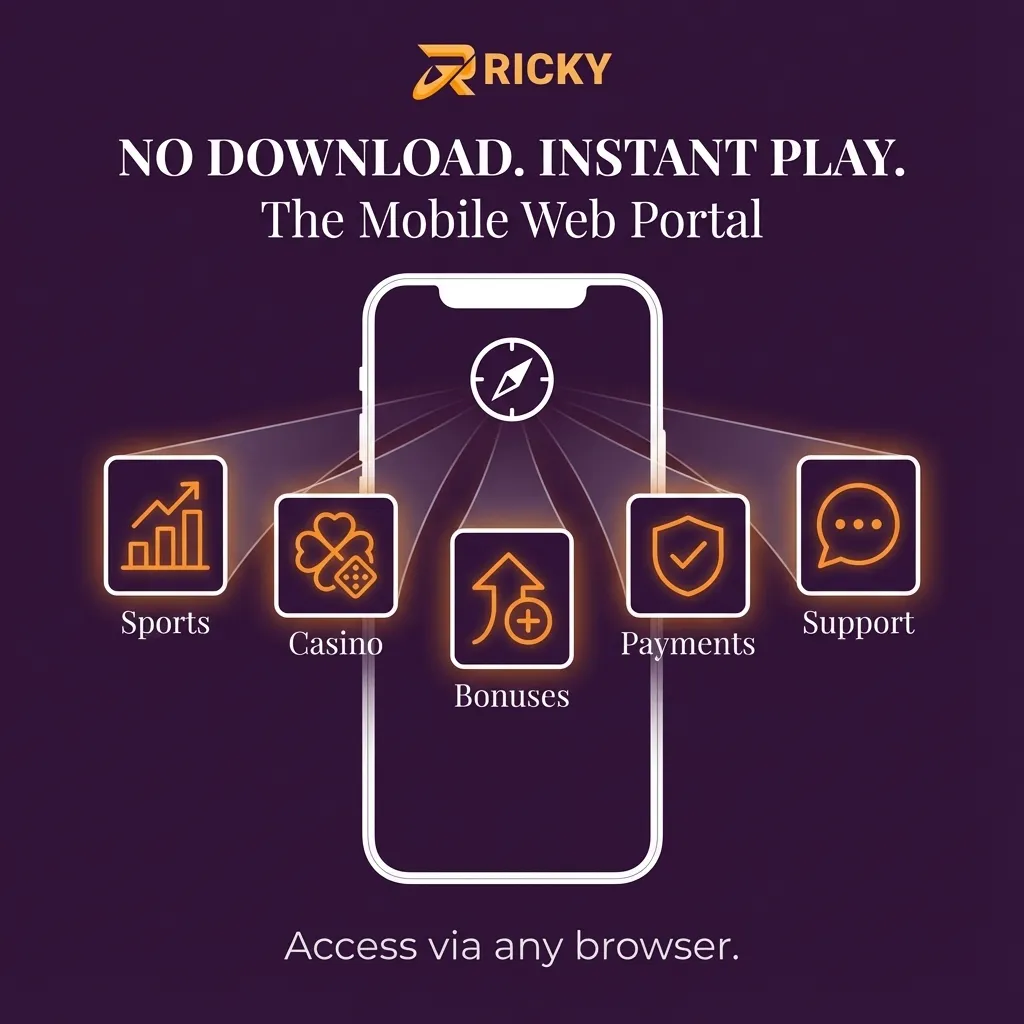 Ricky Casino mobile website version for instant play on any device