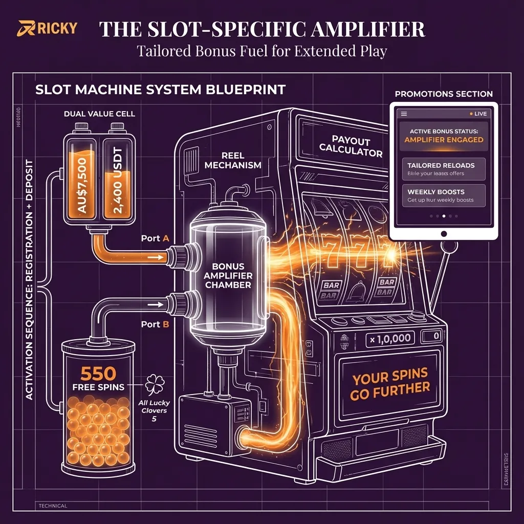 Spin slots on the go with the official Ricky Casino mobile application