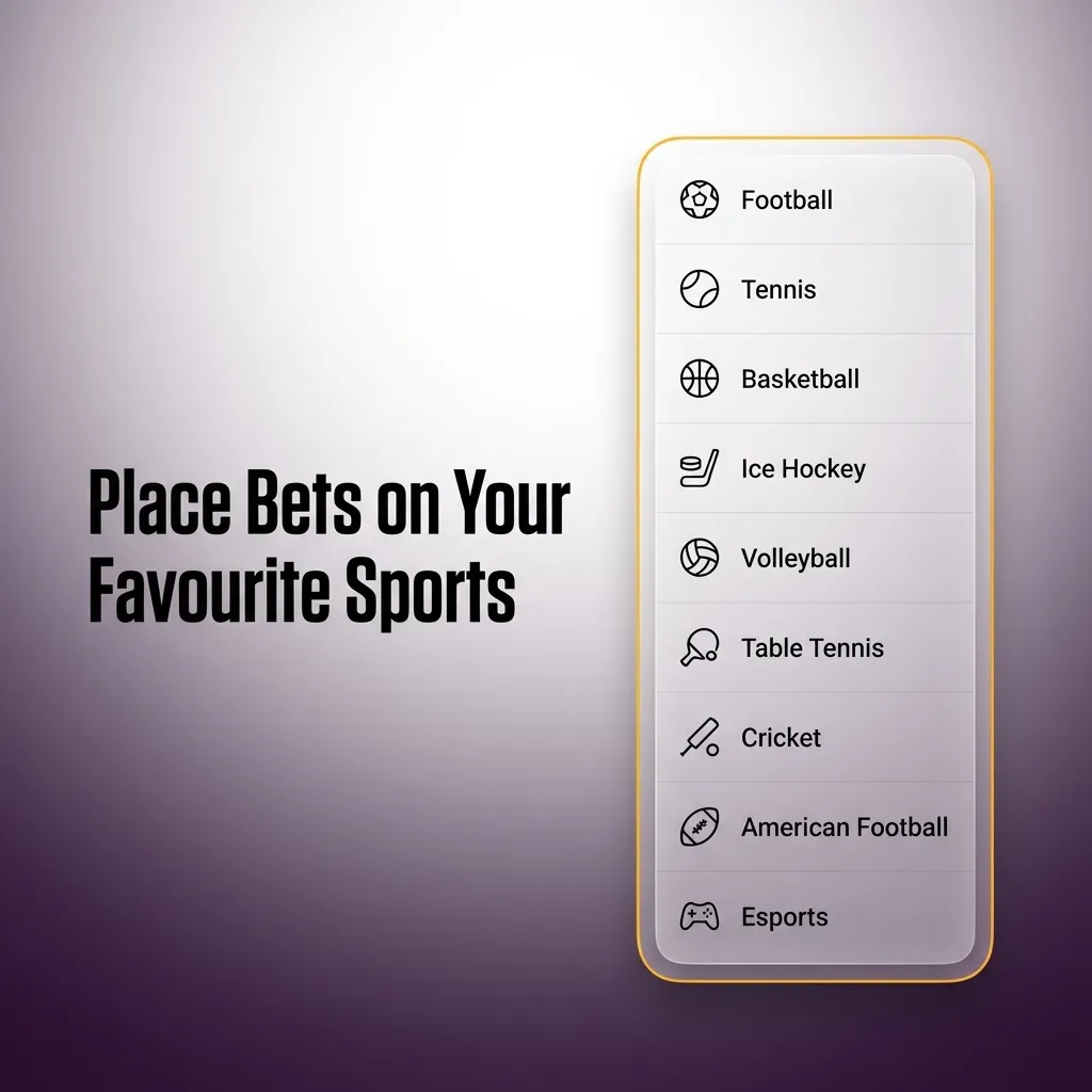 Sports betting banner showing icons for AFL, NRL, cricket, soccer, tennis, and basketball with “Place Bets” text
